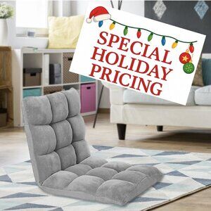 Chic Home Adjustable Microfiber Reclining Floor Chair- Stylish Comfort & Support